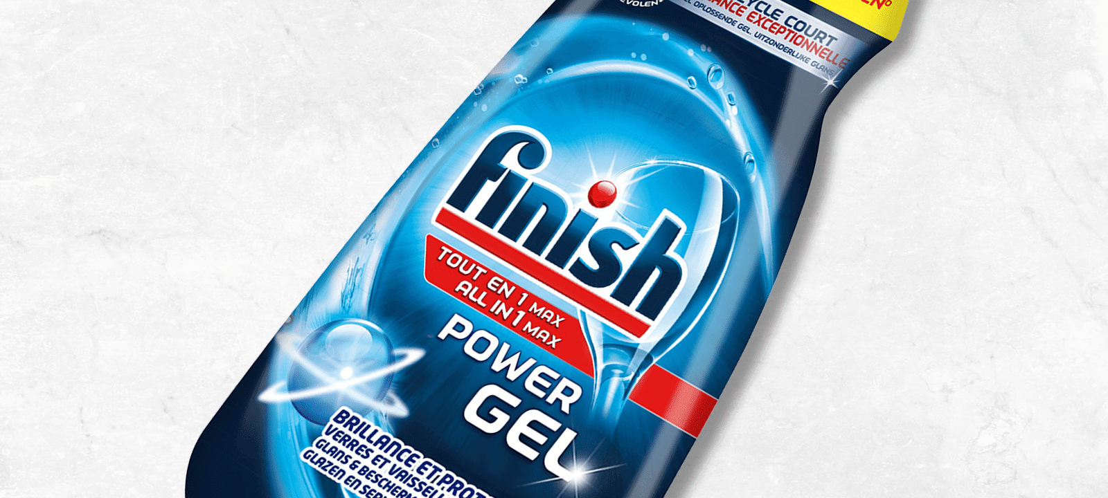 FINISH Gel nettoyant lave-vaisselle all-in-1 power gel 1,5l pas cher 